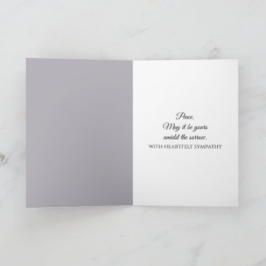 Sympathy Lake Dock with Willow Tree カード (内部)