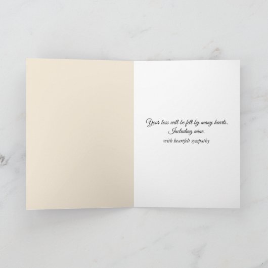 Sympathy Lily of the Valley  カード (内部)