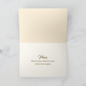 Sympathy Log Cabin In Golden Morning Mist カード (内部)