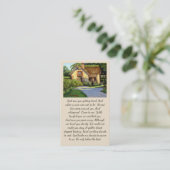 Sympathy Memorial Funeral God Saw You Prayer Card 名刺 (スタンド正面)