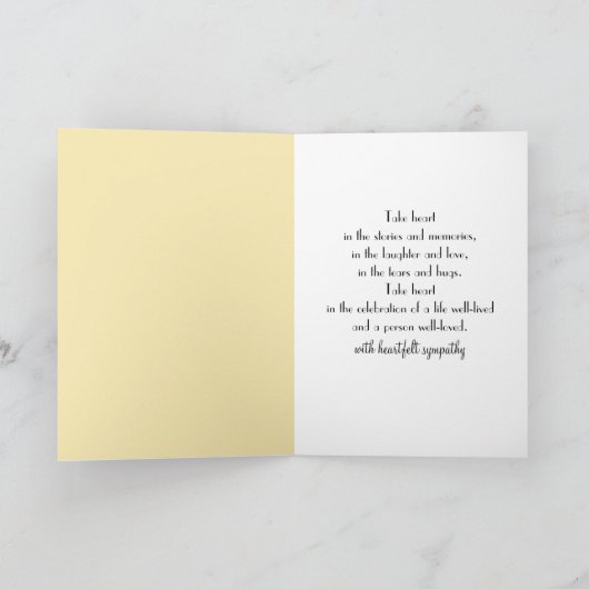 Sympathy Ocean Surf and Sunrise カード (内部)