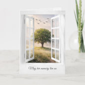 Sympathy Solitary Tree in a Window  カード (正面)