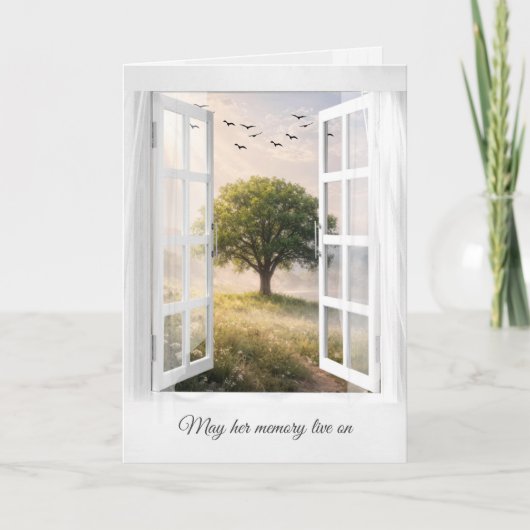 Sympathy Solitary Tree in a Window  カード (正面)