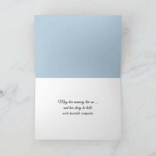 Sympathy Summer Straw Hat On Beach Fence カード (内部)