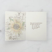 Sympathy Sunflower Bouquet On Brick   カード (内部)