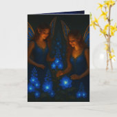 Sympathy Thinking of You Comfort Support Message カード (黄色い花)