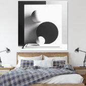 Symphony of Centered Shadows キャンバスプリント (インサイチュ (寝室))