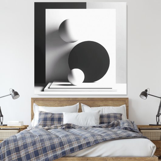 Symphony of Centered Shadows キャンバスプリント (インサイチュ (寝室))