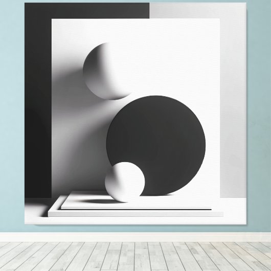 Symphony of Centered Shadows キャンバスプリント (インサイチュ (ウッドフロア))