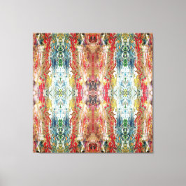 Symphony of Chaos -抽象芸術実在アーティストのパレット キャンバスプリント