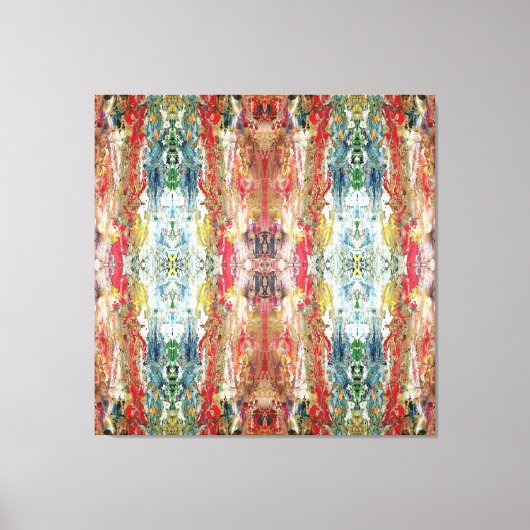 Symphony of Chaos -抽象芸術実在アーティストのパレット キャンバスプリント (正面)