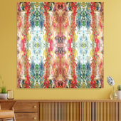 Symphony of Chaos -抽象芸術実在アーティストのパレット キャンバスプリント (インサイチュ (リビング))