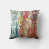 Symphony of Chaos -抽象芸術実在アーティストのパレット クッション (裏面)