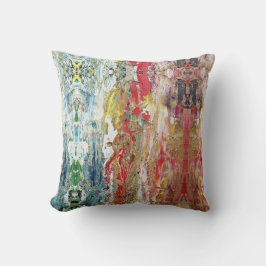 Symphony of Chaos -抽象芸術実在アーティストのパレット クッション