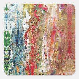 Symphony of Chaos -抽象芸術実在アーティストのパレット スクエアシール