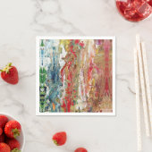 Symphony of Chaos -抽象芸術実在アーティストのパレット スタンダードカクテルナプキン (インサイチュ)