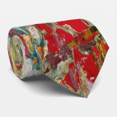 Symphony of Chaos -抽象芸術実在アーティストのパレット ネクタイ (ロール)