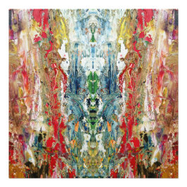 Symphony of Chaos -抽象芸術実在アーティストのパレット フォトプリント