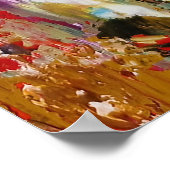 Symphony of Chaos -抽象芸術実在アーティストのパレット ポスター (角)