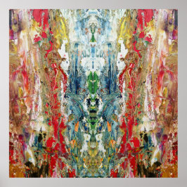 Symphony of Chaos -抽象芸術実在アーティストのパレット ポスター