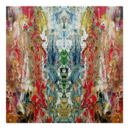 Symphony of Chaos -抽象芸術実在アーティストのパレット ポスター