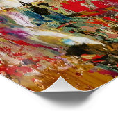 Symphony of Chaos -抽象芸術実在アーティストのパレット ポスター (コーナー)