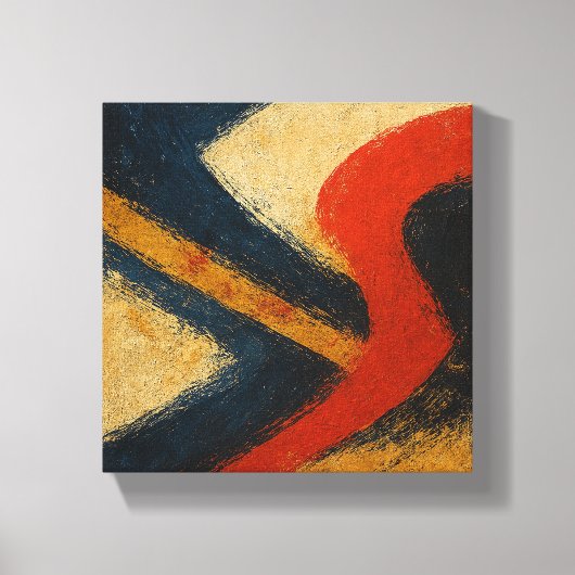 "Symphony of Currents" Kyoto Edo Abstract キャンバスプリント (正面)