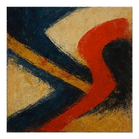 "Symphony of Currents" Kyoto Edo Abstract ポスター (正面)