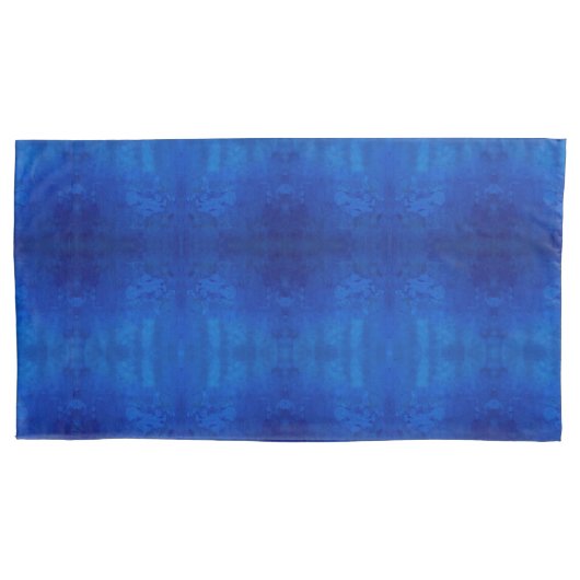 Symphony of deep blue shades M-size pattern 枕カバー (正面)