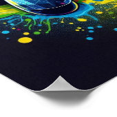 Symphony of Pixels & Sound: Vibrant Gaming Art ポスター (角)