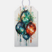 Symphony of Scarlet & Spruce: A Fusion Red & Green ギフトタグ (正面)