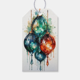 Symphony of Scarlet & Spruce: A Fusion Red & Green ギフトタグ