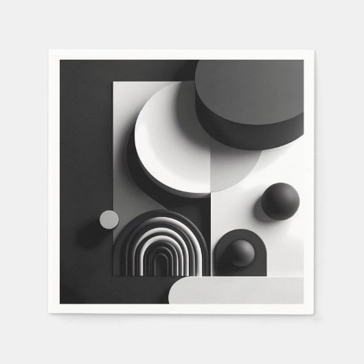 Symphony of Silent Forms  スタンダードカクテルナプキン (正面)