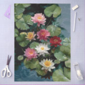 Symphony of Water Lilies Decoupage 薄葉紙 (クラフト)