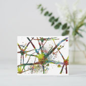 Synapses医療抽象芸術ギフト ポストカード (スタンド正面)