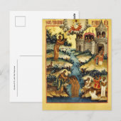 Synaxis of St. John the Forerunner Orthodox Icon   ポストカード (正面/裏面)