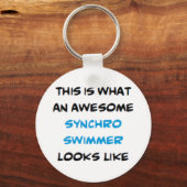 synchro swimmer, awesome キーホルダー (正面)