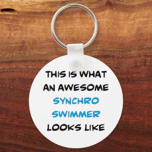 synchro swimmer, awesome キーホルダー (正面)