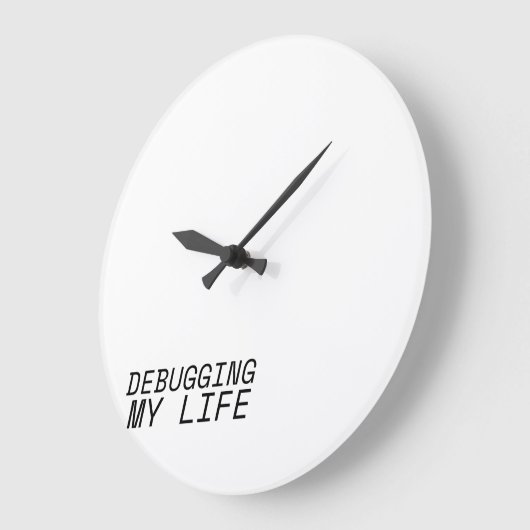 Synchronized Execution Minimalist ラージ壁時計 (傾斜)