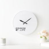 Synchronized Execution Minimalist ラージ壁時計 (ホーム)