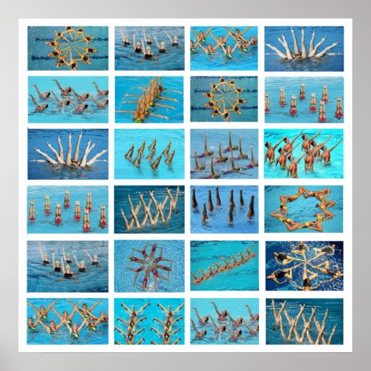 synchronized swimming ポスター (正面)