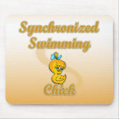 Synchronized Swimming Chick マウスパッド (正面)