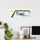 Synchronized Swimming Print ポスター (ホームオフィス)
