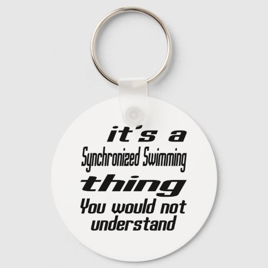 Synchronized Swimming Thingデザイン キーホルダー (正面)