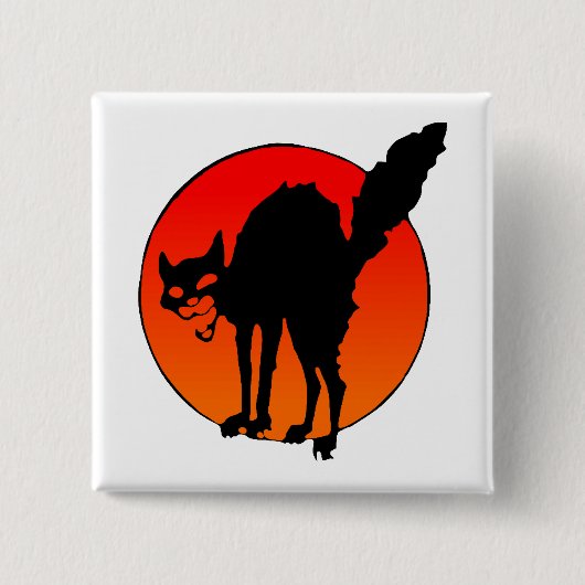 Syndicalistの猫 缶バッジ (正面)