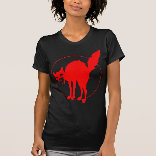Syndicalistの猫 Tシャツ (正面)