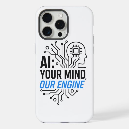 Synergy認識の Engine:抽象芸術Human-AI Fusion iPhoneケース (裏面)