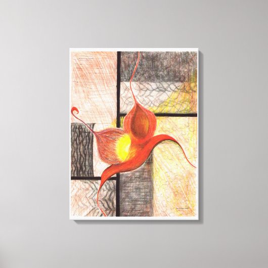 Synergy Hand(図解入りの、写真付きのアイボリー・エッジ)Canvas Art キャンバスプリント (正面)