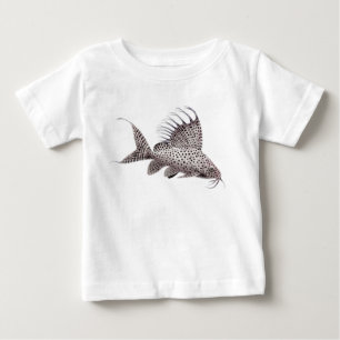 Synodontisのナマズの乳児のTシャツ ベビーTシャツ