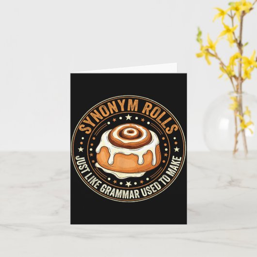 Synonym Rolls Just Like Grammar Used To Make Engli カード (黄色い花)